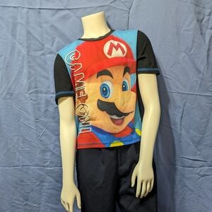 Super Mario Graphic Pajama Shirt